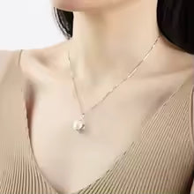 Collier Pendentif en Argent 925 - Perle d'Eau Douce Naturelle
