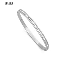 Bracelet Acier 316L Finition Luxe - Pierres Serties - Or ou Argent