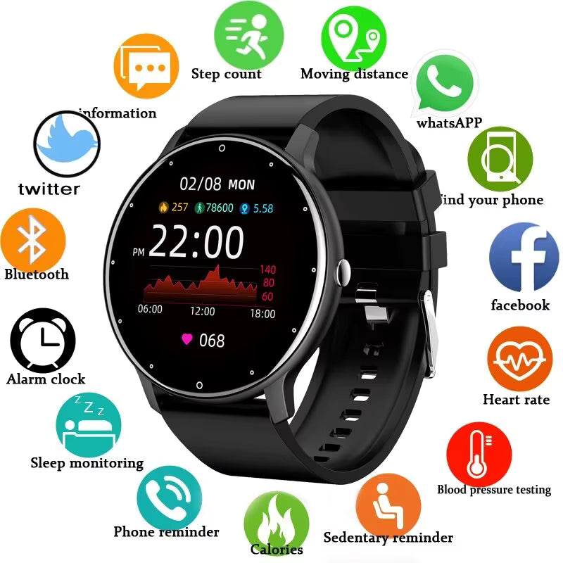 Montre Connectée LIGE - Appels  Bluetooth et suivi d'activité