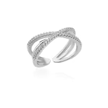 Bague Géométrique Femme - Zircon et Acier inoxydable (Modèles Multiples)