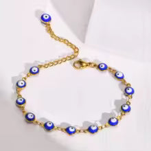 Bracelet Oeil Protecteur - Chaine Acier Inoxydable Or ou Argent