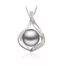 Collier Pendentif en Argent 925 - Perle d'Eau Douce Naturelle